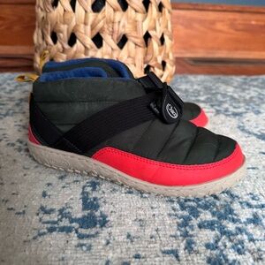 Chaco Ankle Boots in Red, Black, and Green